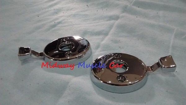 70 71 72 bucket seat chrome headrest escutcheon Chevy Pontiac Olds Chevelle GTO