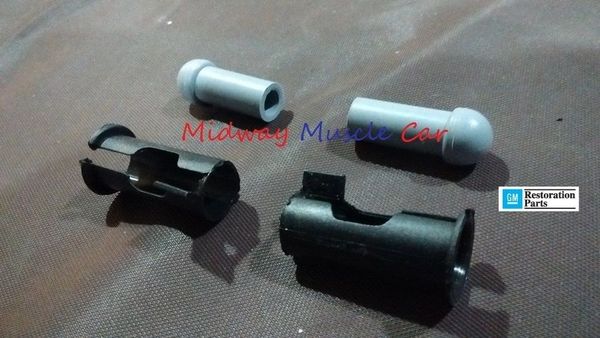 64-81 all GM sunvisor bushing sleeve & tip set Camaro GTO GS Chevelle Cutlass