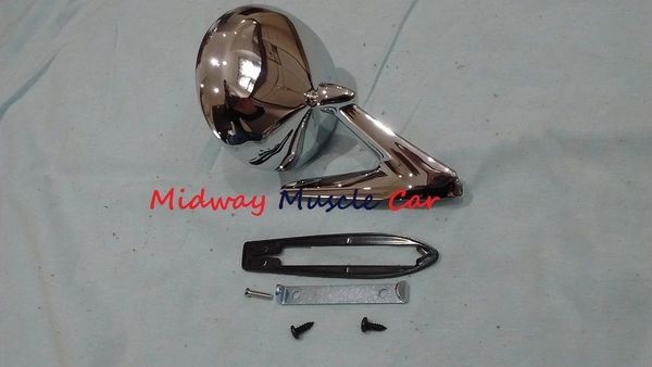 outside round side view mirror 67 68 Pontiac GTO Firebird Bonneville