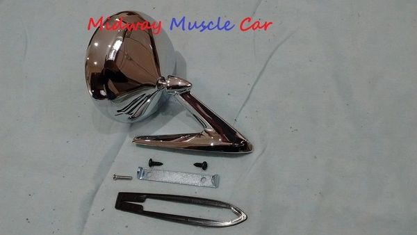 outside round side view mirror 64 65 66 Pontiac GTO Firebird Bonneville