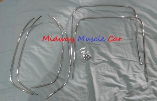 bucket seat chrome trim w/caps Chevy Chevelle GS Cutlass skylark Pontiac GTO 442