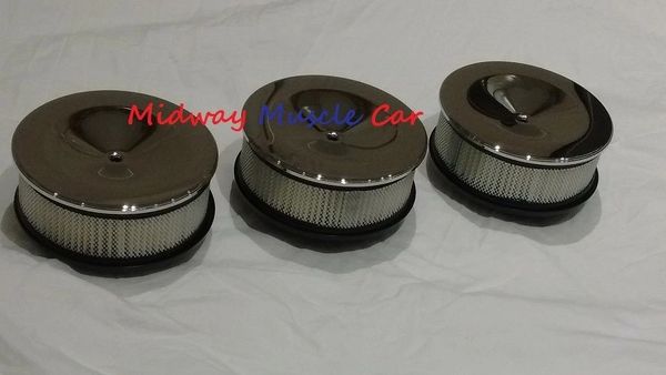 tri-power air cleaner set lid base & filter Pontiac GTO G/P Olds Cutlass 442