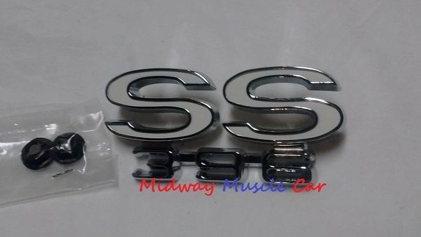 SS396 rear deck tail panel emblem 69 Chevy Chevelle Malibu super sport SS