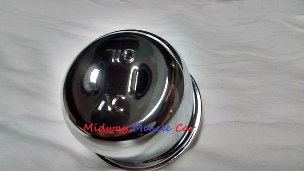 AC chrome twist on valve cover breather Pontiac GTO 442 Chevy Camaro Chevelle