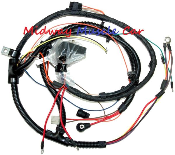 engine wiring harness 73-77 Chevy Chevelle Malibu El ... 77 chevy truck wiring harness 