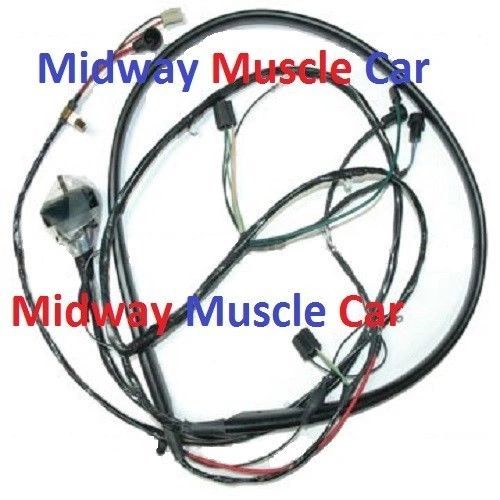 front end headlight wiring harness w/ internal alternator 67 68 Chevy truck c10