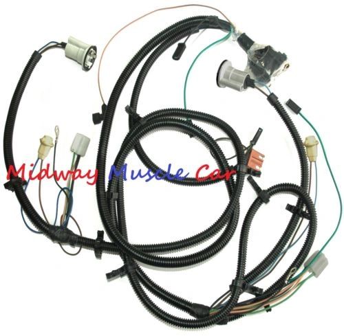 headlight headlamp front light wiring harness 1973 73 Chevy Chevelle El Camino