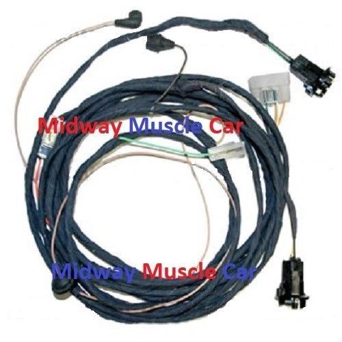 rear body tail light lamp wiring harness 63 64 Chevy II Nova wagon