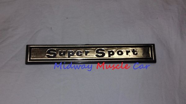 Super Sport dash emblem 66 1966 Chevy Chevelle El Camino Malibu