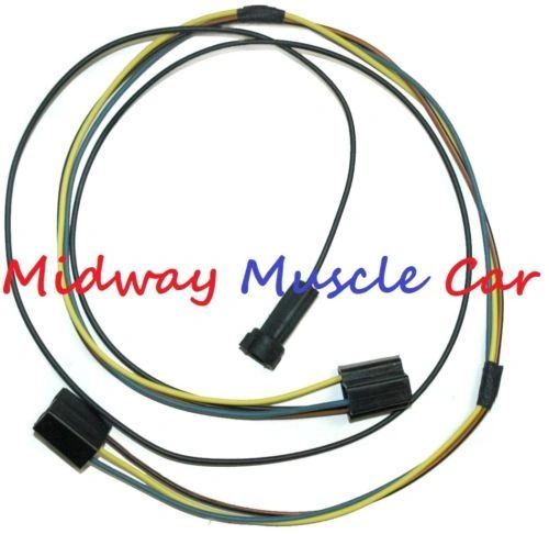 heater control wiring harness without a/c 68 1968 Pontiac GTO lemans tempest