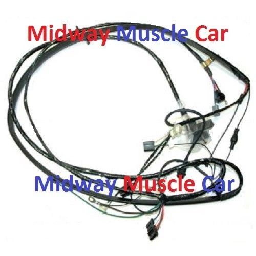 front end headlight lamp wiring harness GMC pickup truck C15 K15 suburban 69-72