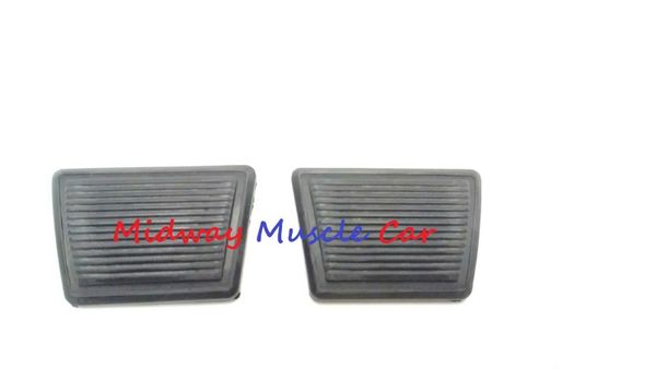 rubber brake & clutch pedal pad set 64-72 Pontiac GTO Lemans Tempest