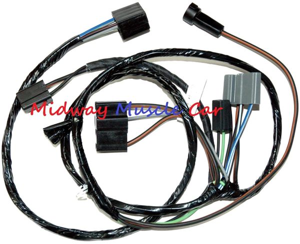 engine side A/C control wiring harness 69-72 Pontiac Firebird Trans Am T/A