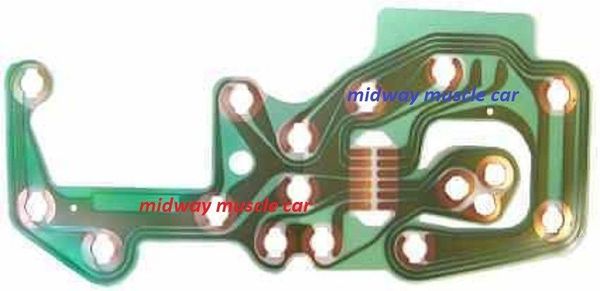 78-82 Chevy Corvette instrument cluster speedo & tach printed circuit board