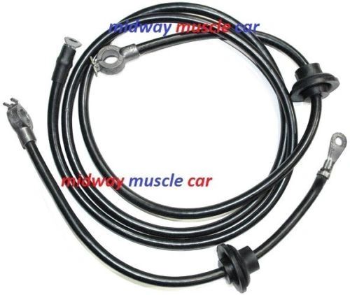 68 69 Chevy Corvette C3 original Correct BATTERY CABLE Set top post spring ring