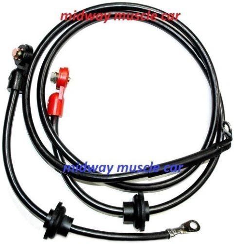 69 Chevy Corvette C3 original Correct BATTERY CABLE Set side post