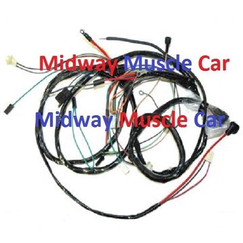 front end headlight lamp wiring harness 69 Chevy Camaro w/internal regulator alt