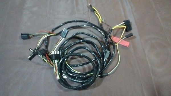 front end headlight lamp feed to firewall wiring harness 66 Ford Mustang