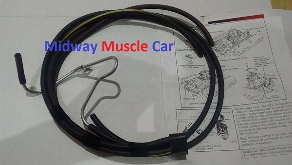 thermo controlled ported intake vacuum switch hose kit 68 Pontiac GTO Firebird