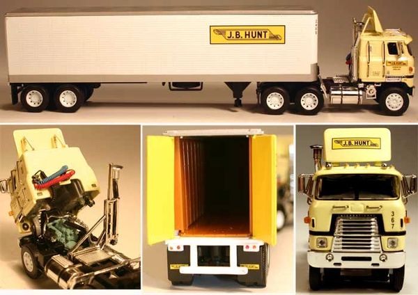 DCP J.B. Hunt International Transtar II COE 1/64 SCALE