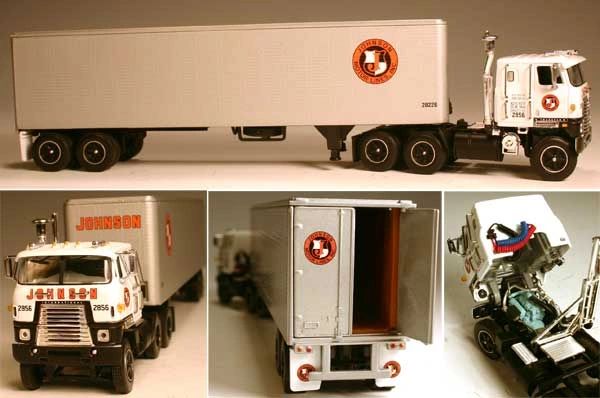 DCP Johnson Motor Lines, Inc. International Transtar II COE 1/64 SCALE