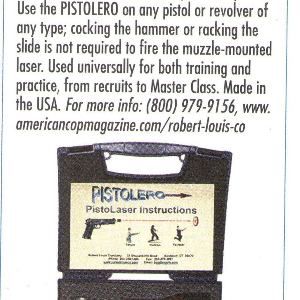 Review of Pistolero in American Cop Magazine