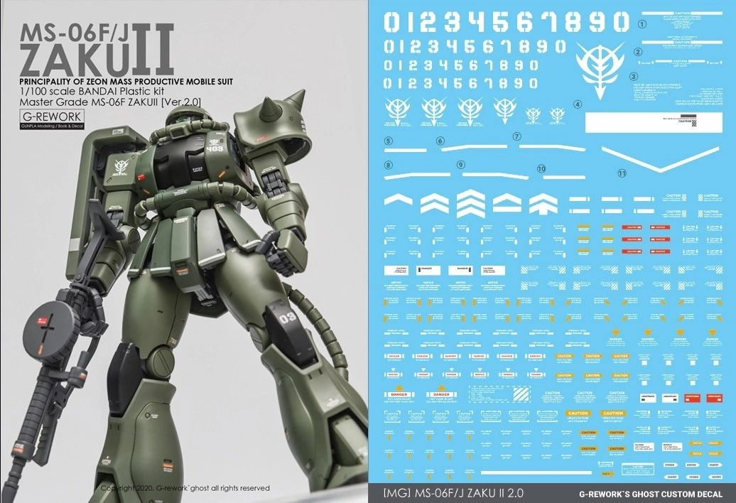 Grework Ms 06f J Zaku Ii Ver 2 0 Ms 06r 2 Zaku Ii Ver Ka Johnny