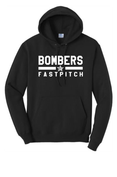 BOMBERS FAST PITCH UNISEX HOODIE | The Tiny Soldier - Embroidery ...
