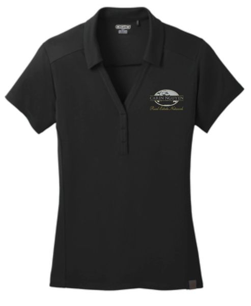 CARIN NGUYEN REAL ESTATE LADIE'S FRAMWORK EMBROIDERED POLO CURSIVE LOGO ...