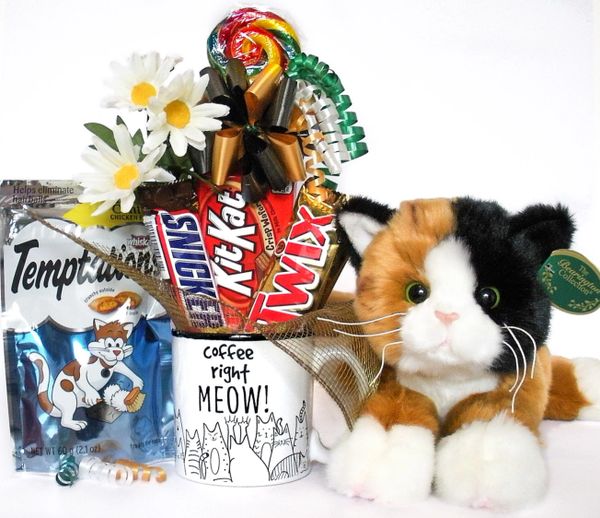 Cat Candy Bouquet Cat Candy Gift Candy Bear Bouquets Plush
