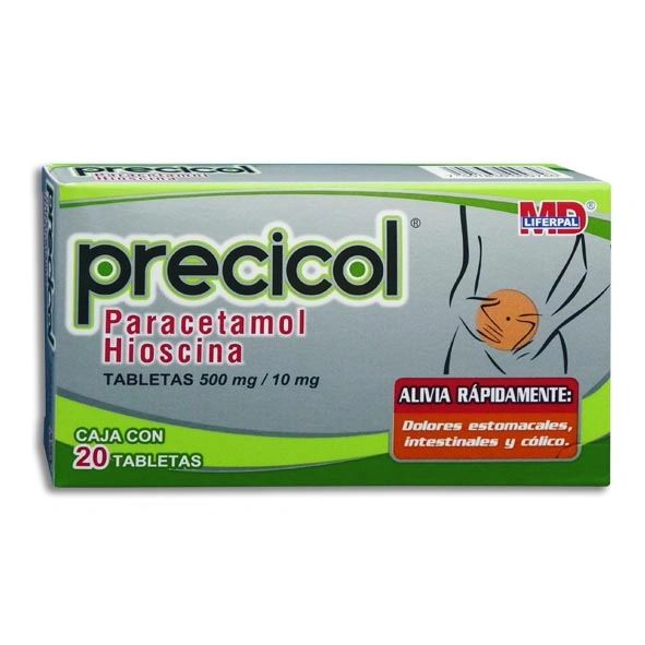 PRECICOL TAB. 10/500 MG. CAJA C/20