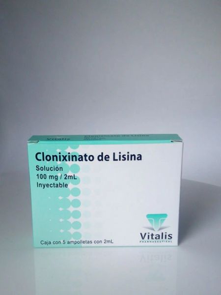 CLONIXINATO DE LISINA SOL. INY. 100 MG. C/5 AMP. C/2 ML. (VITELSIN)