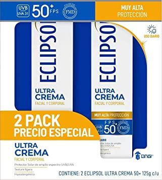 ECLIPSOL ULTRA CREMA FPS 50+ CAJA C/TUBO C/125 G.