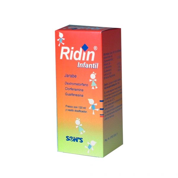RIDIN JBE. PEDIATRICO CAJA C/FCO. C/120 ML.