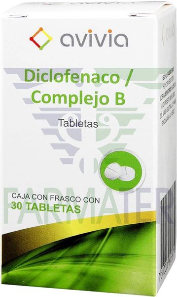 DICLOFENACO/COMPLEJO B TAB. CAJA C/FCO. C/30