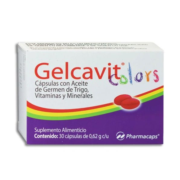 GELCAVIT COLORS CAP. CAJA C/30 (INFANTIL)