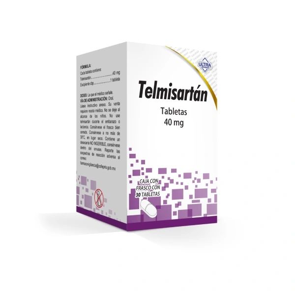 TELMISARTAN TAB. 40 MG. CAJA C/30
