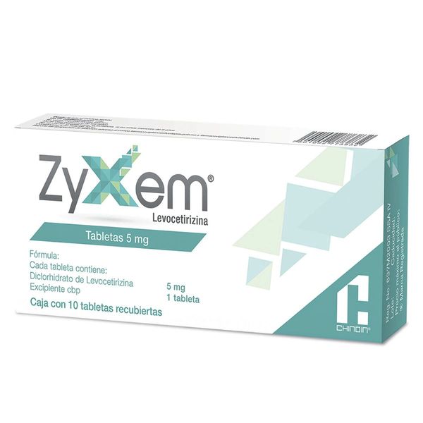 ZYXEM TAB. 5 MG. CAJA C/10