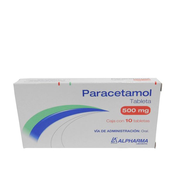 PARACETAMOL TAB. 500 MG. CAJA C/10