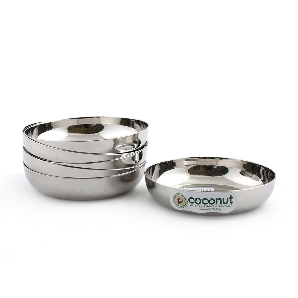 Coconut Stainless Steel Fusion Series Triply Kadai with Stainless