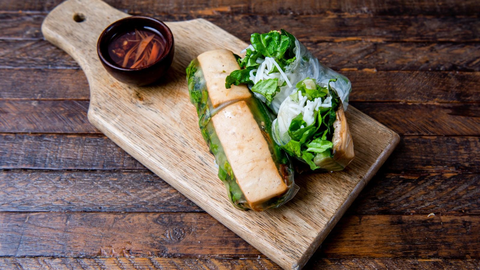 Sauteed Tofu Spring Roll