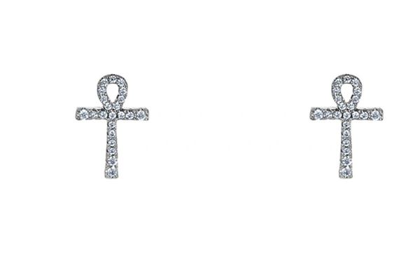 Ankh deals stud earrings