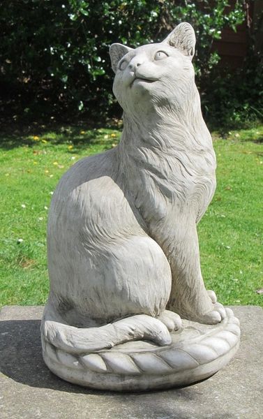 Large Classical Cat Statue | Surrey Ornamental Stoneware