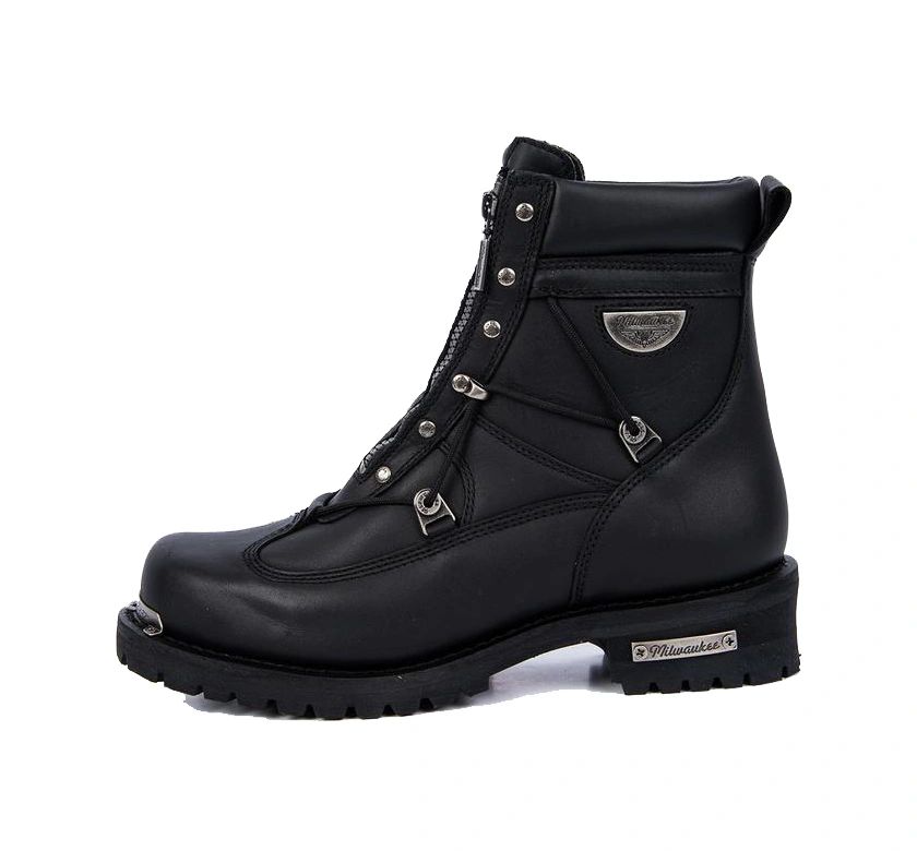 zipper motorcycle boots