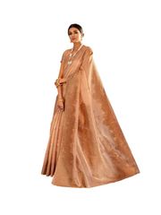 Soft Silk Handloom Weaven Saree (Brown_KS09)