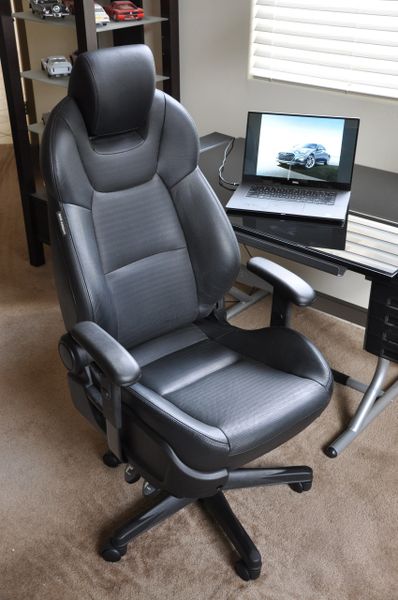 SOLD Thank You! - Hyundai Genesis Coupe Leather Office Chair - Black