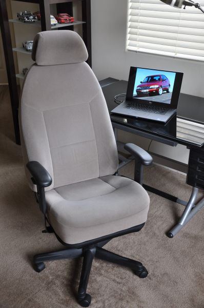 SOLD Thank You! SAAB 900 SE Fabric Office Chair - Gray