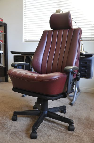 SOLD Thank You! Mercedes-Benz 190E MB-Tex Office Chair - Middle Red