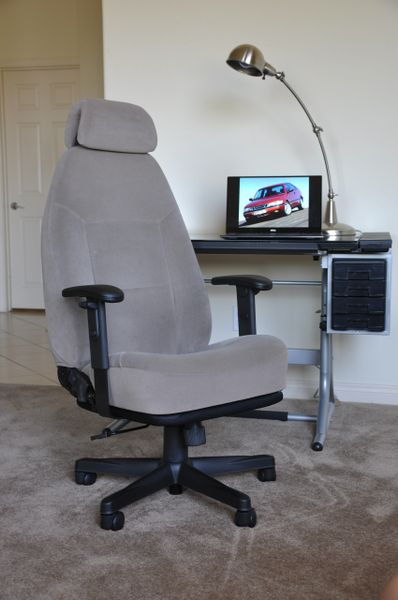 SOLD Thank You! - SAAB 900S Cloth Office Chair - Gray