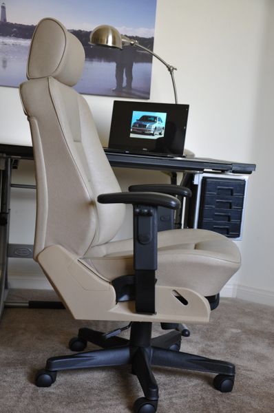 SOLD Thank You! - Mercedes-Benz C220 MB-Tex Office Chair - Parchment